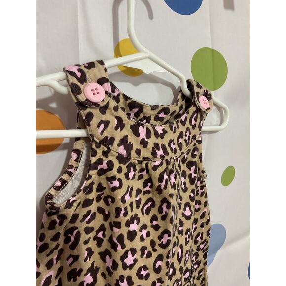 Carter’s Baby Girl Leopard Jumper Dress 9 Months - Picture 4 of 12